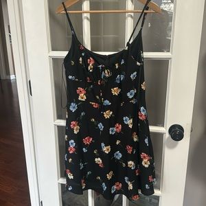 NWOT B.Smart size 15 black flower patterned dress
